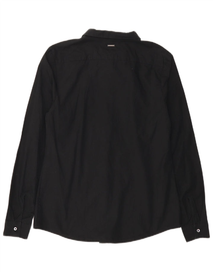 Calvin Klein Jeans Chemise Femme UK 14 Large Noir