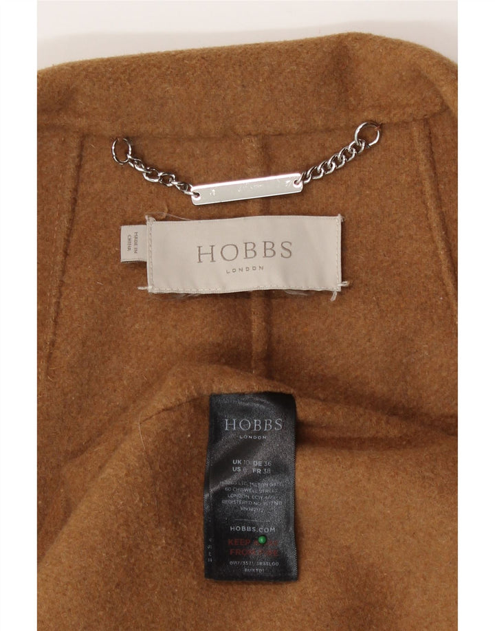 Hobbs Manteau Femme UK 10 Petite Laine Marron