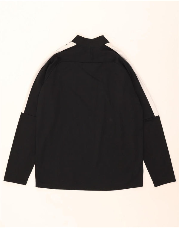 Nike Dri Fit Zip Neck Pull Survêtement Haut XL Noir Colorblock