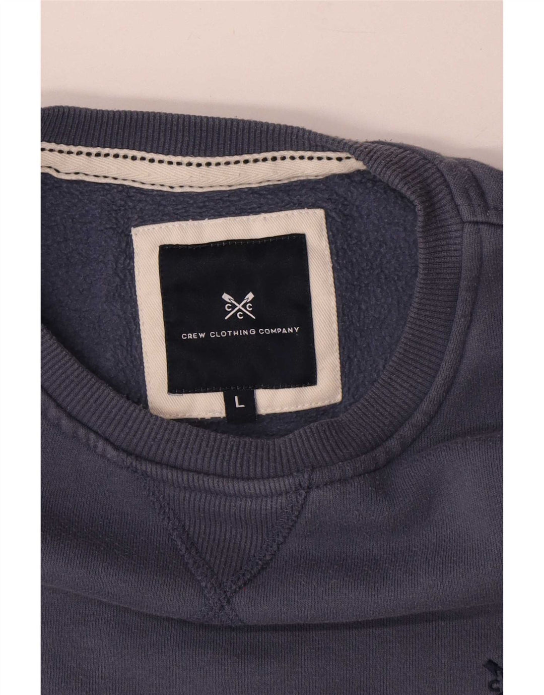 Crew Clothing Sweat-shirt pour homme en coton bleu Taille L