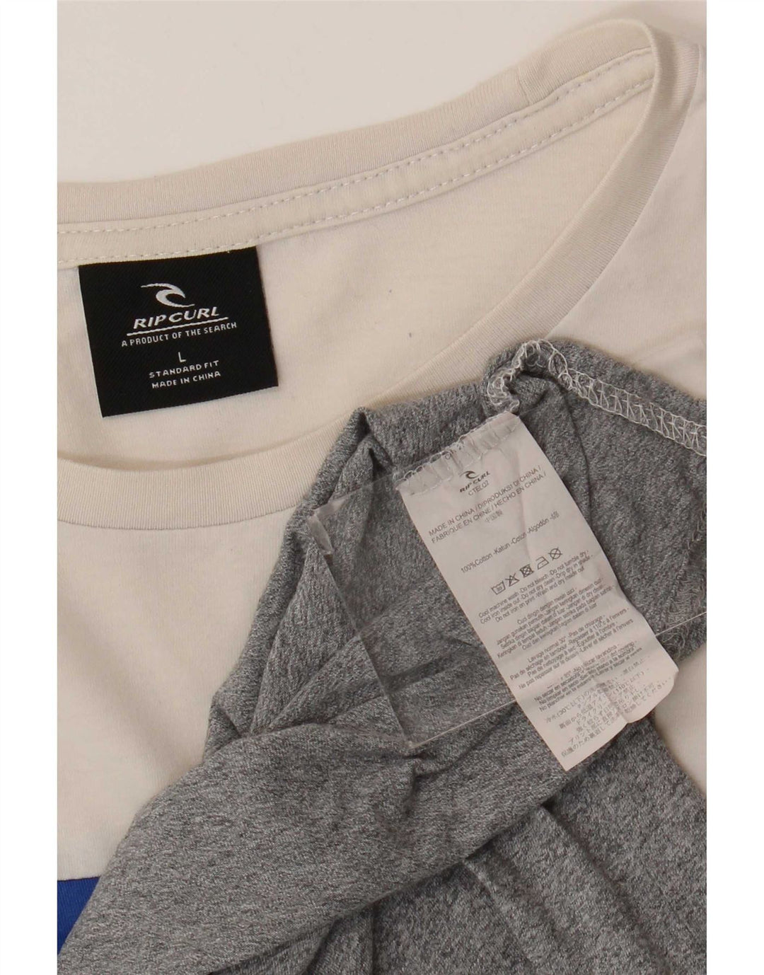 Rip Curl T-shirt coupe standard pour hommes, grand colorblock multicolore
