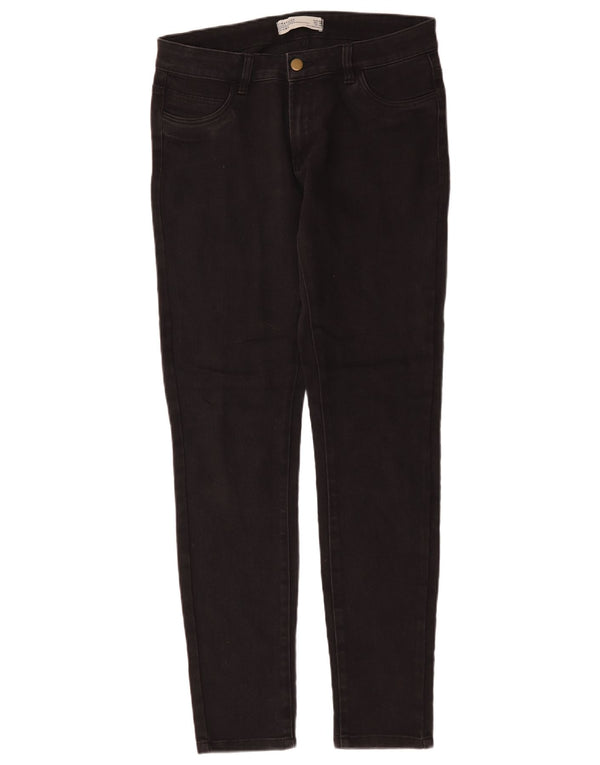 Zara Jean skinny pour femme UK 14 Large W32 L31 Coton noir