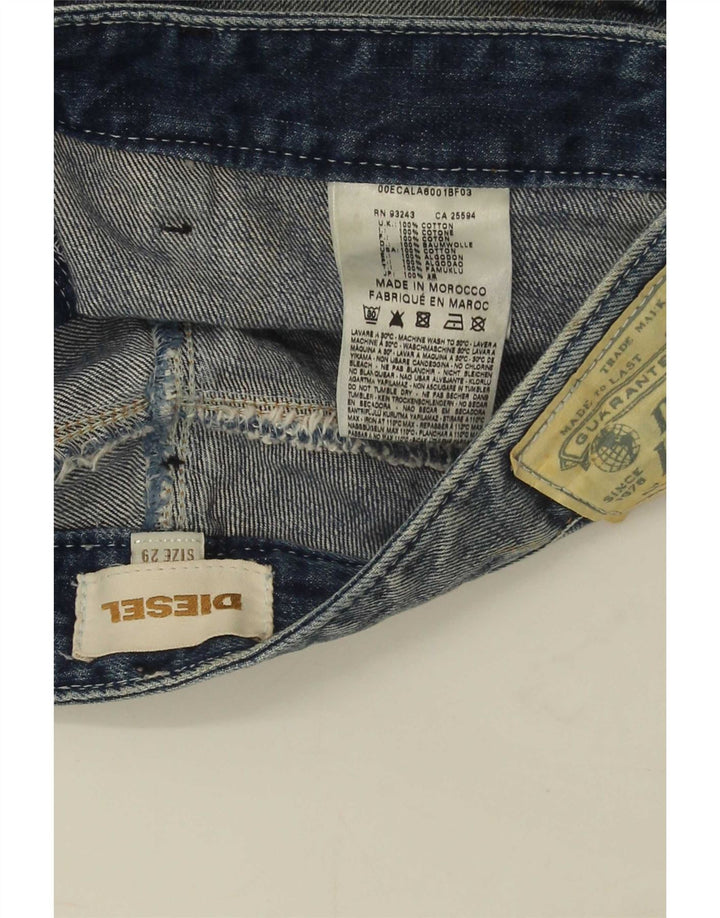 Short En Jean Diesel Femme W29 Bleu Moyen Coton