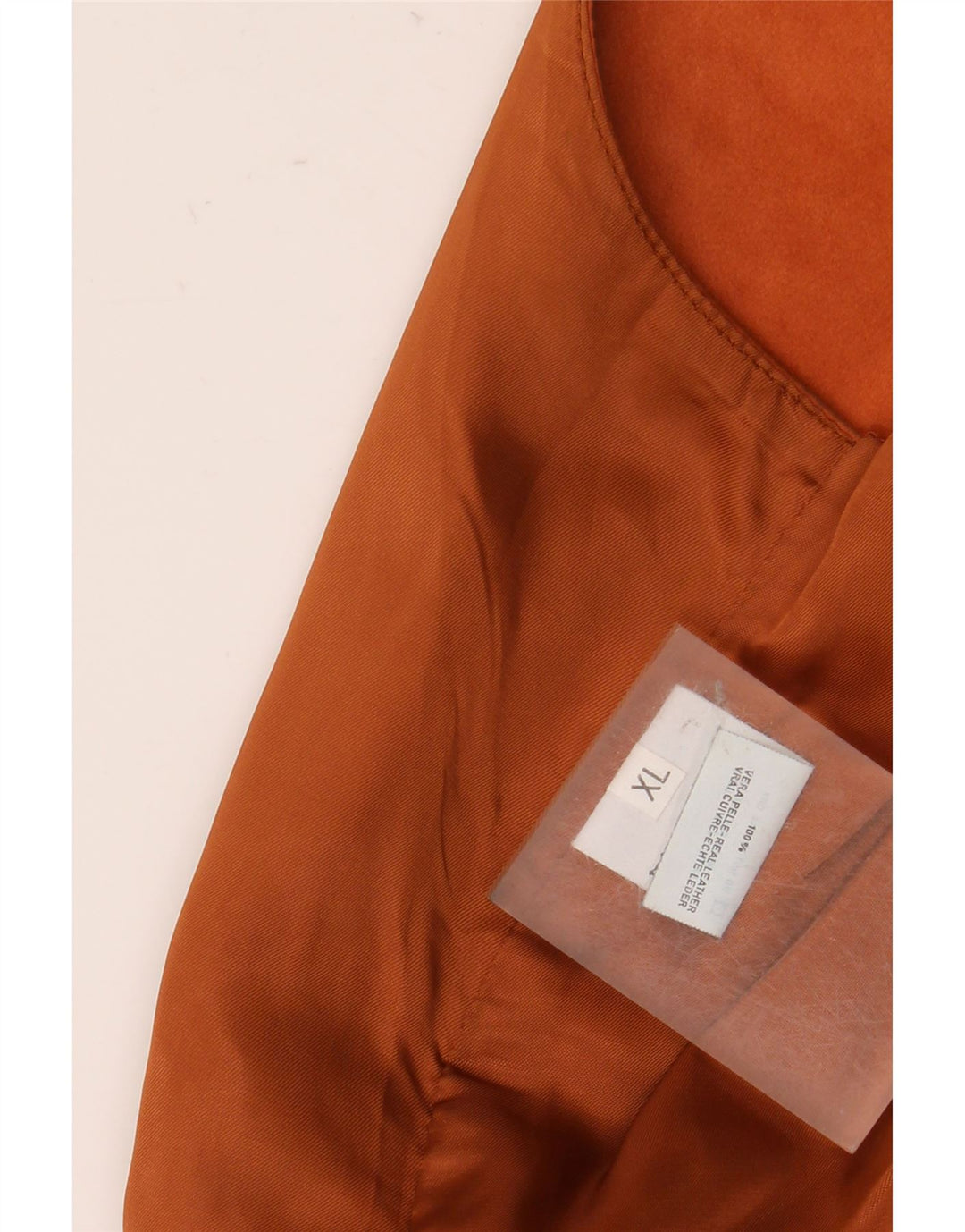 gilet en cuir homme vintage XL cuir marron