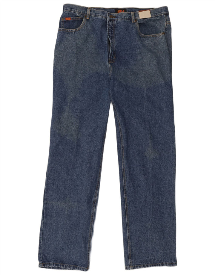 Jean droit homme vintage W38 L33 coton bleu