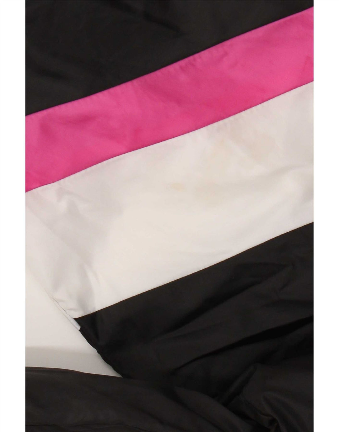vintage Mens Survêtement Top Veste XL Noir Colourblock Polyester