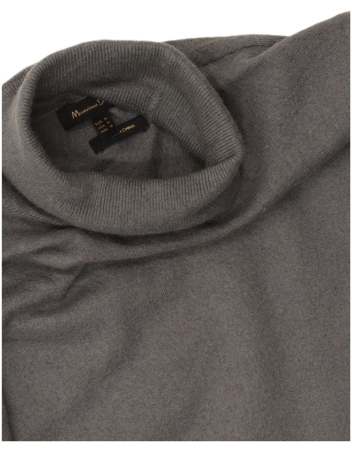 Massimo Dutti Pull col roulé pour femme UK 12 Gris moyen