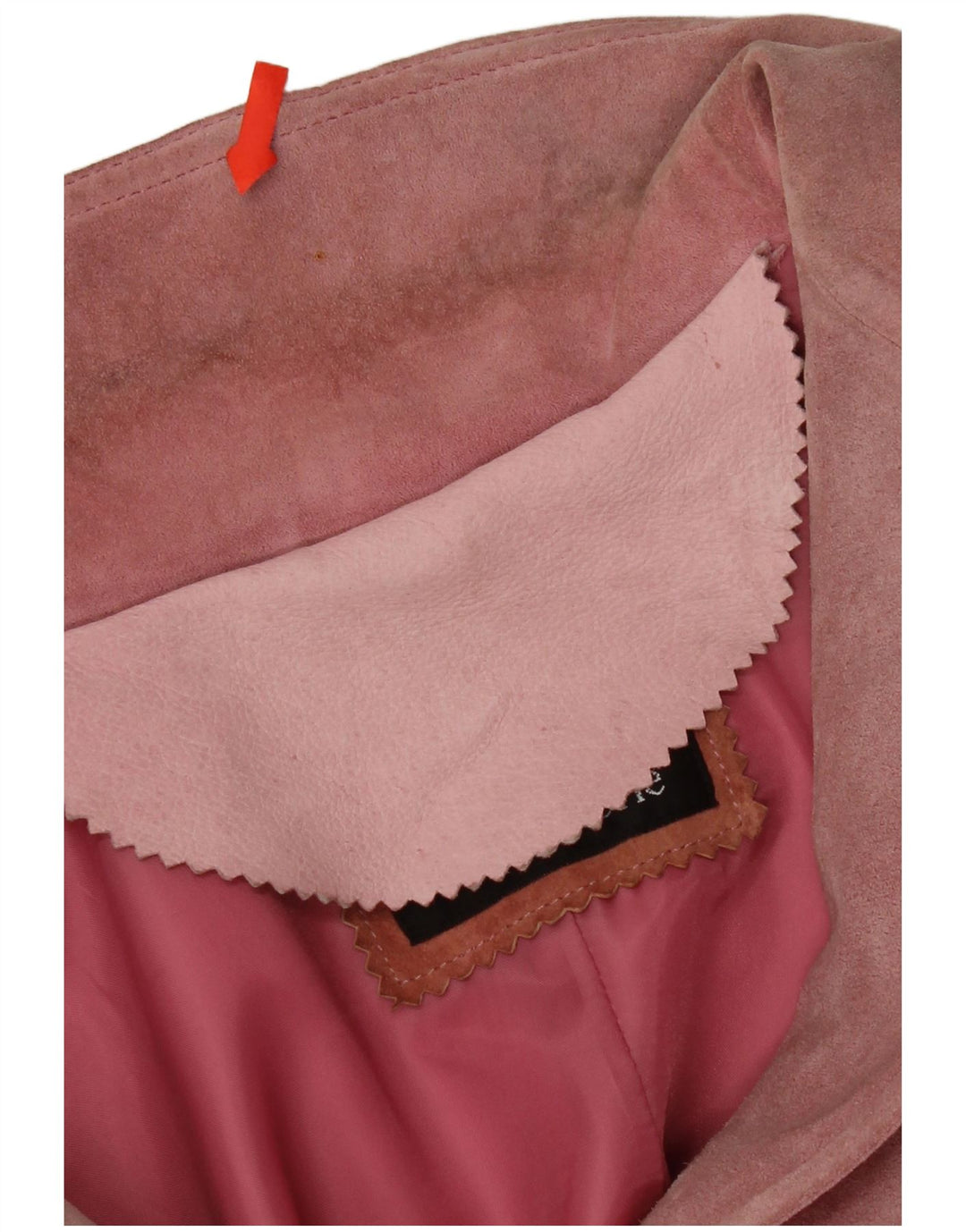 VINTAGE Veste blazer en daim à 2 boutons pour femme IT 46 Grand cuir rose