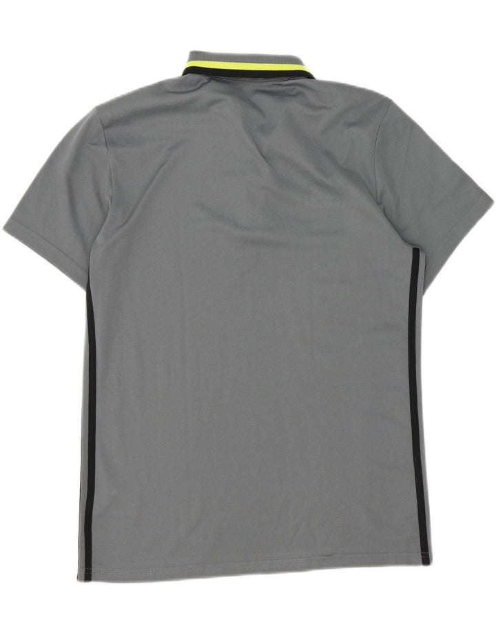 ADIDAS Mens Climalite Polo Shirt Medium Grey Polyester Vintage Adidas and Second-Hand Adidas from Messina Hembry 