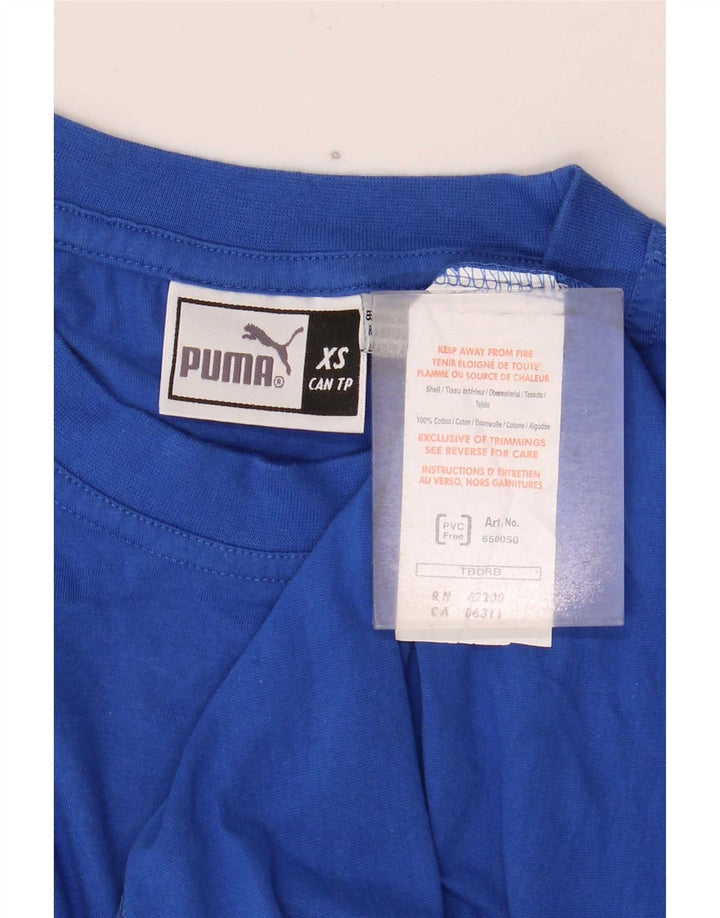 Puma T-Shirt Homme Top XS Bleu Coton