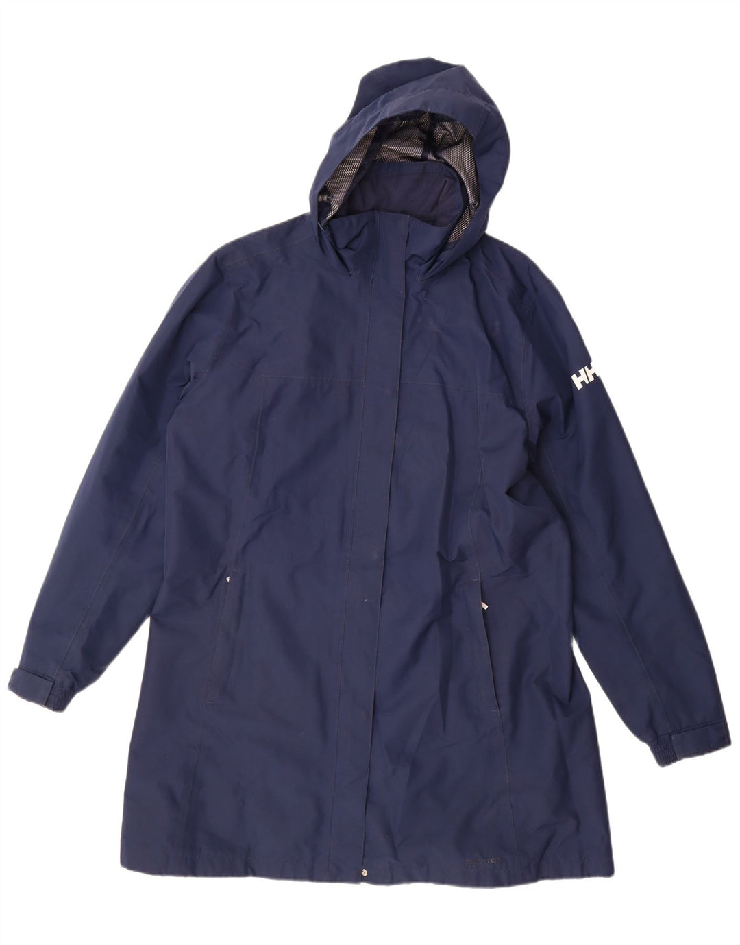 HELLY HANSEN Manteau imperméable à capuche pour femme UK 18 XL Bleu marine Polyester