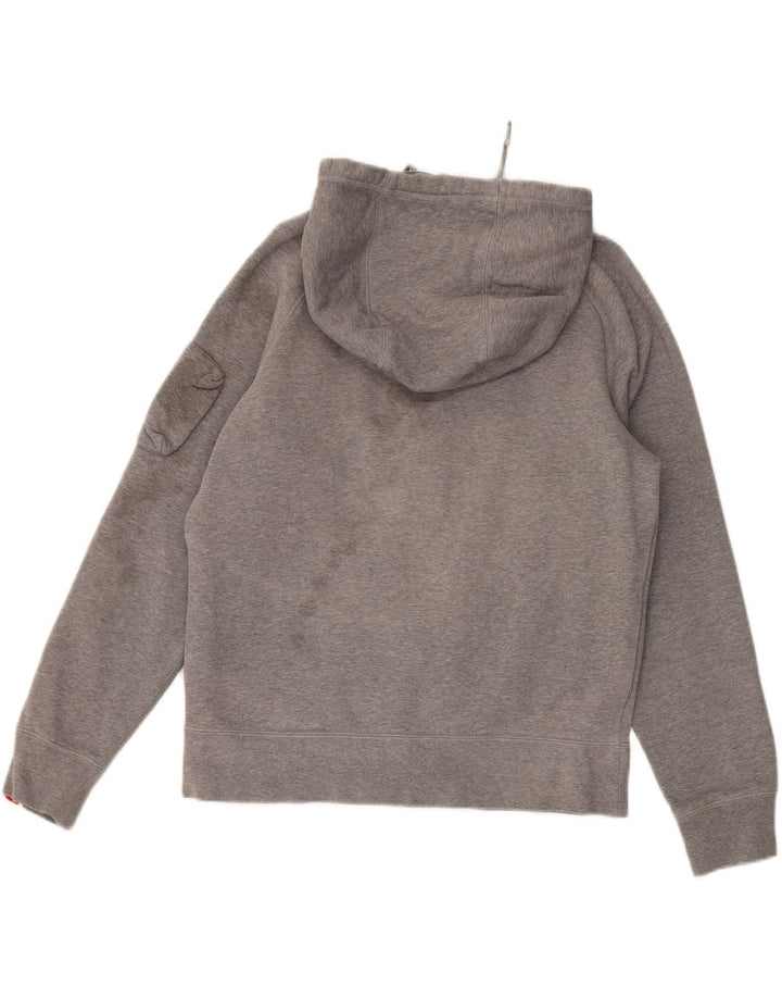 NIKE Mens Zip Hoodie Sweater Medium Grey Cotton Vintage Nike and Second-Hand Nike from Messina Hembry 