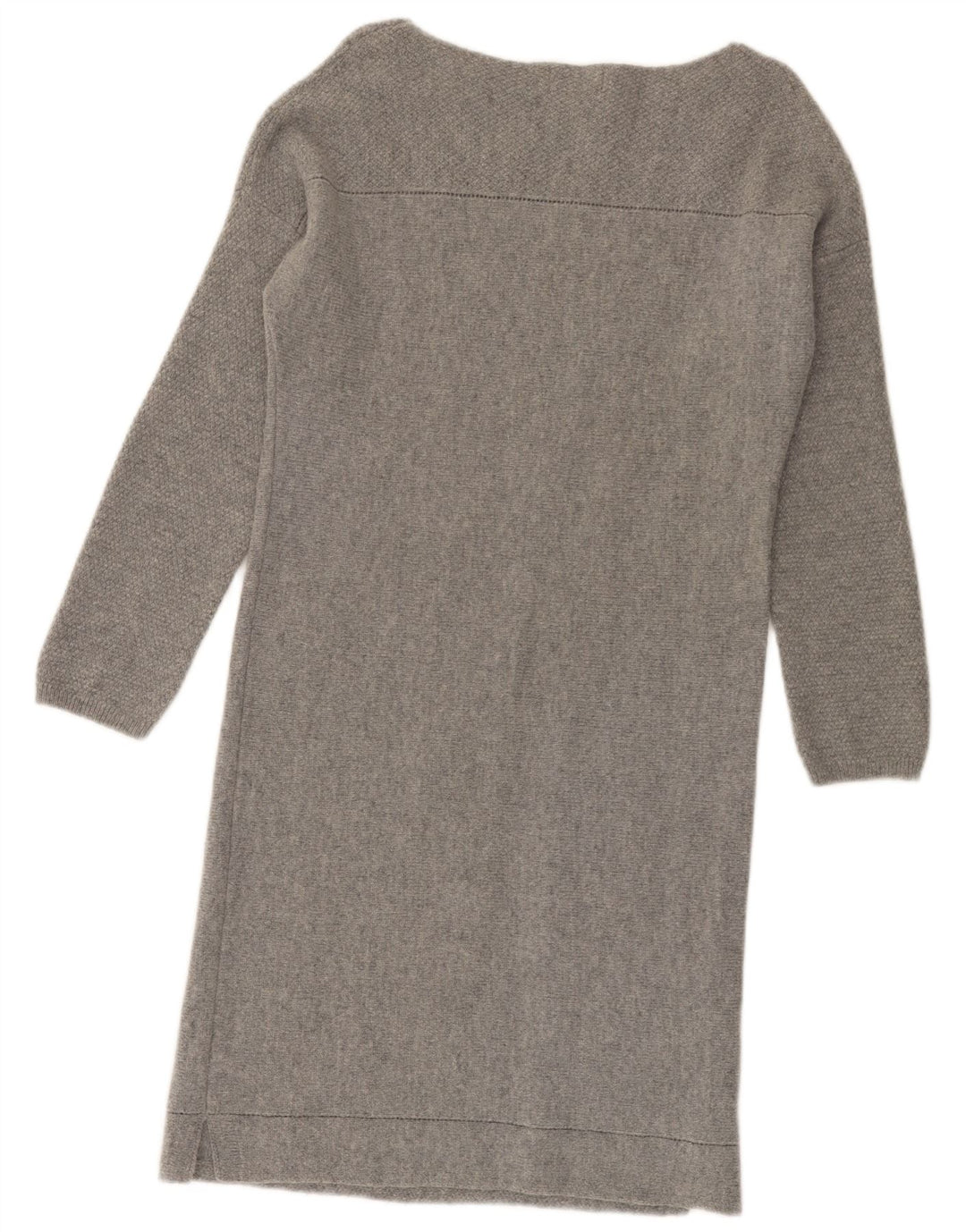 MONSOON Robe pull à manches longues pour femme UK 10 Petite laine grise