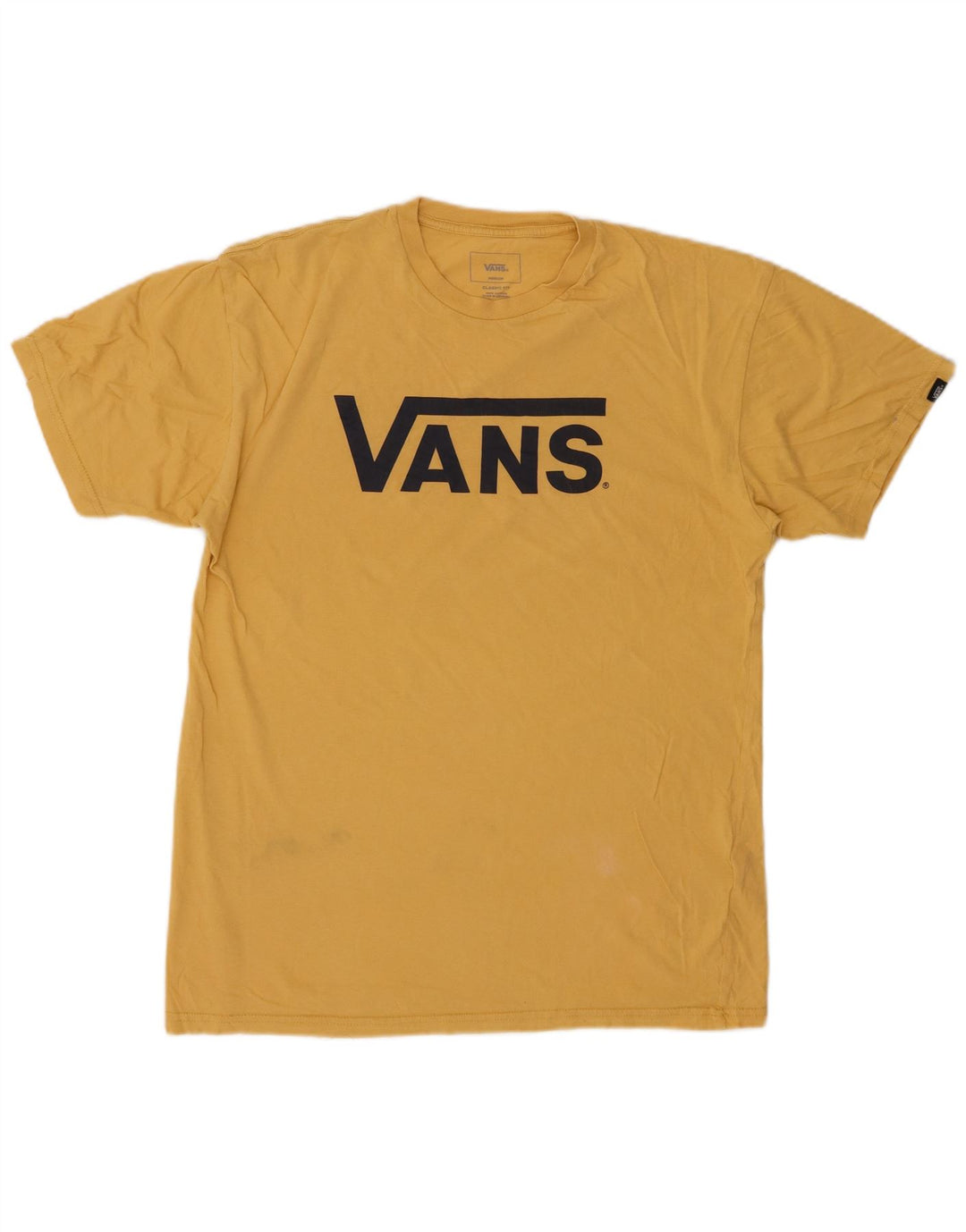 VANS T-shirt graphique coupe classique pour homme, jaune moyen, en coton