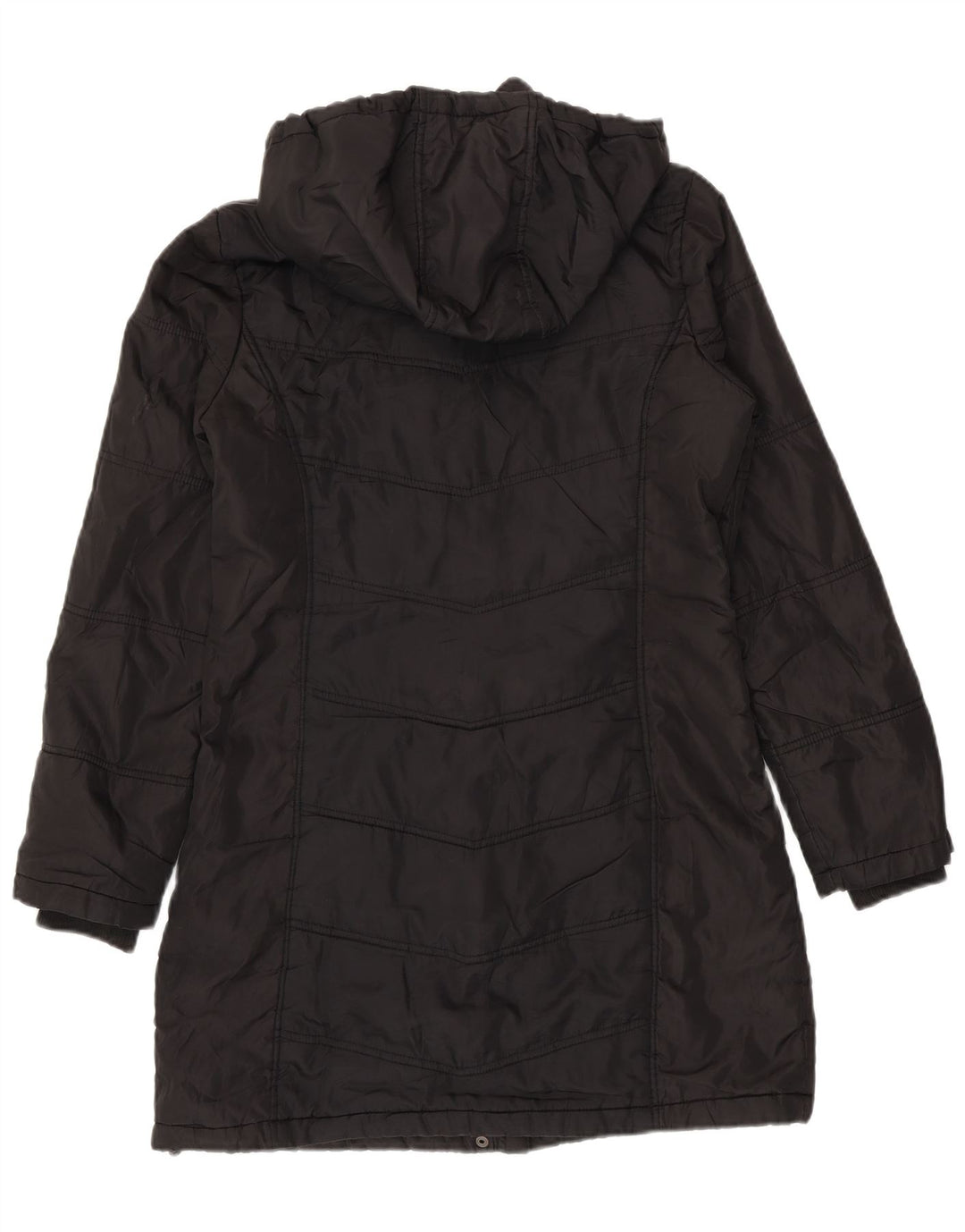 Kappa Manteau rembourré à capuche pour femme UK 14 Medium Noir