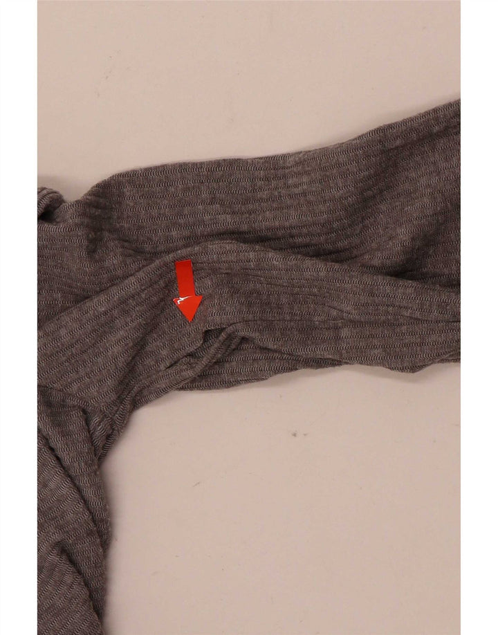 Zara Womens Trafaluc Top à épaules dénudées UK 12 Gris Moyen