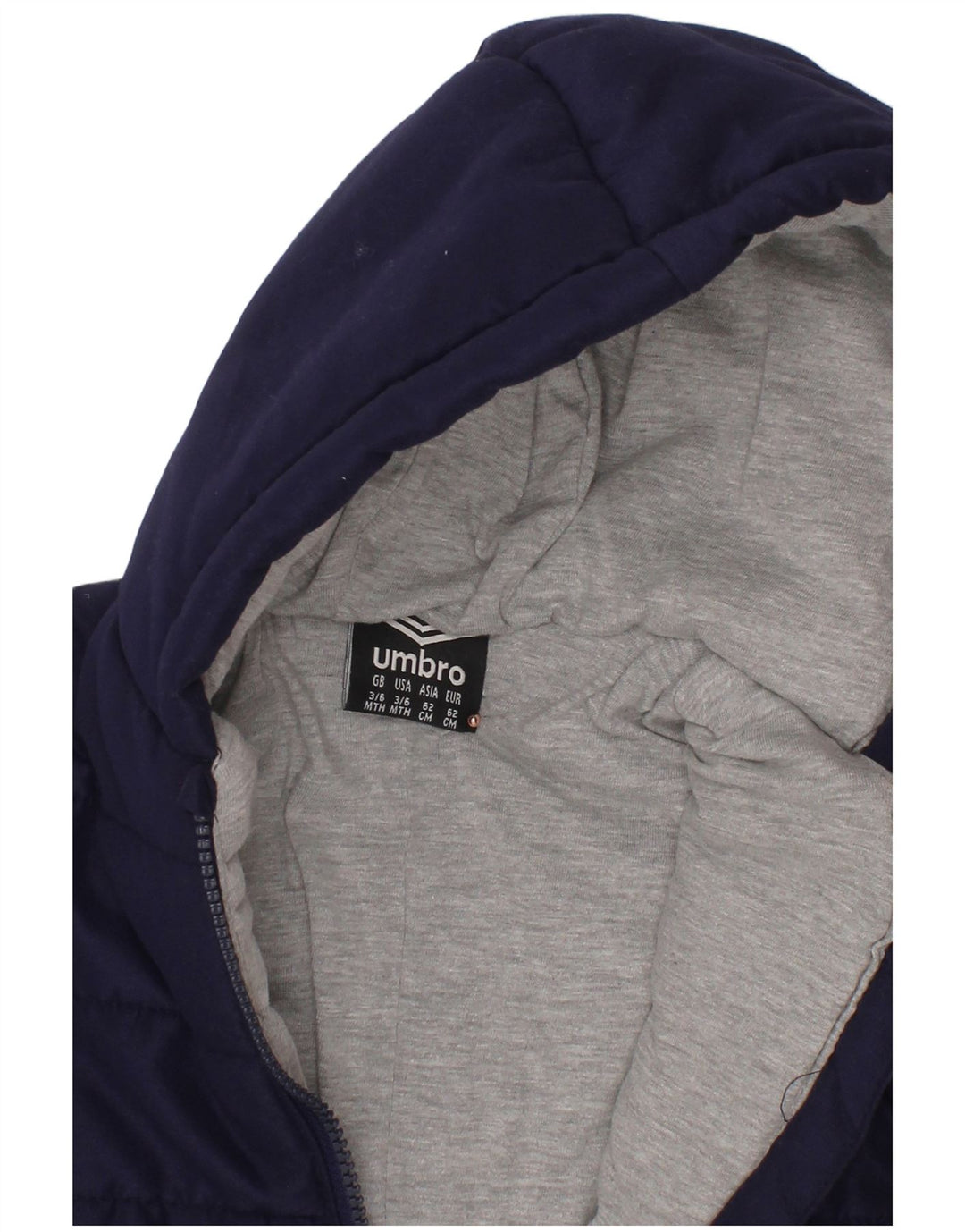 UMBRO Combinaison rembourrée à capuche pour bébé garçon 3-6 mois Bleu marine Polyester