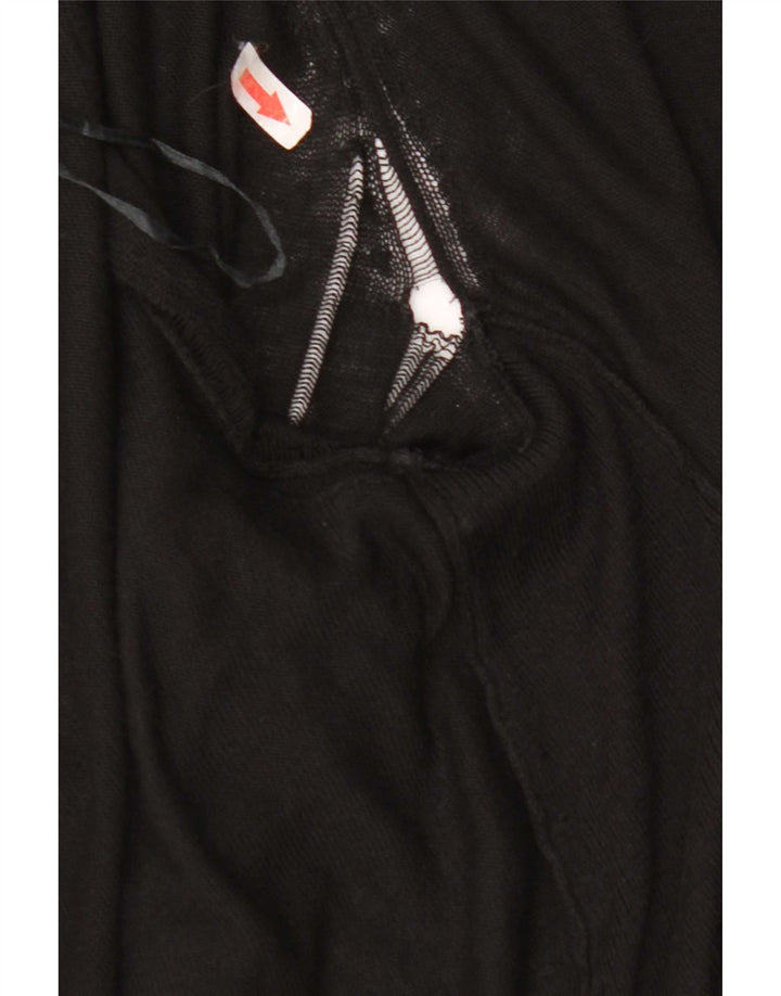 Marks & Spencer Pull cardigan ouvert long pour femme UK 12 Noir moyen