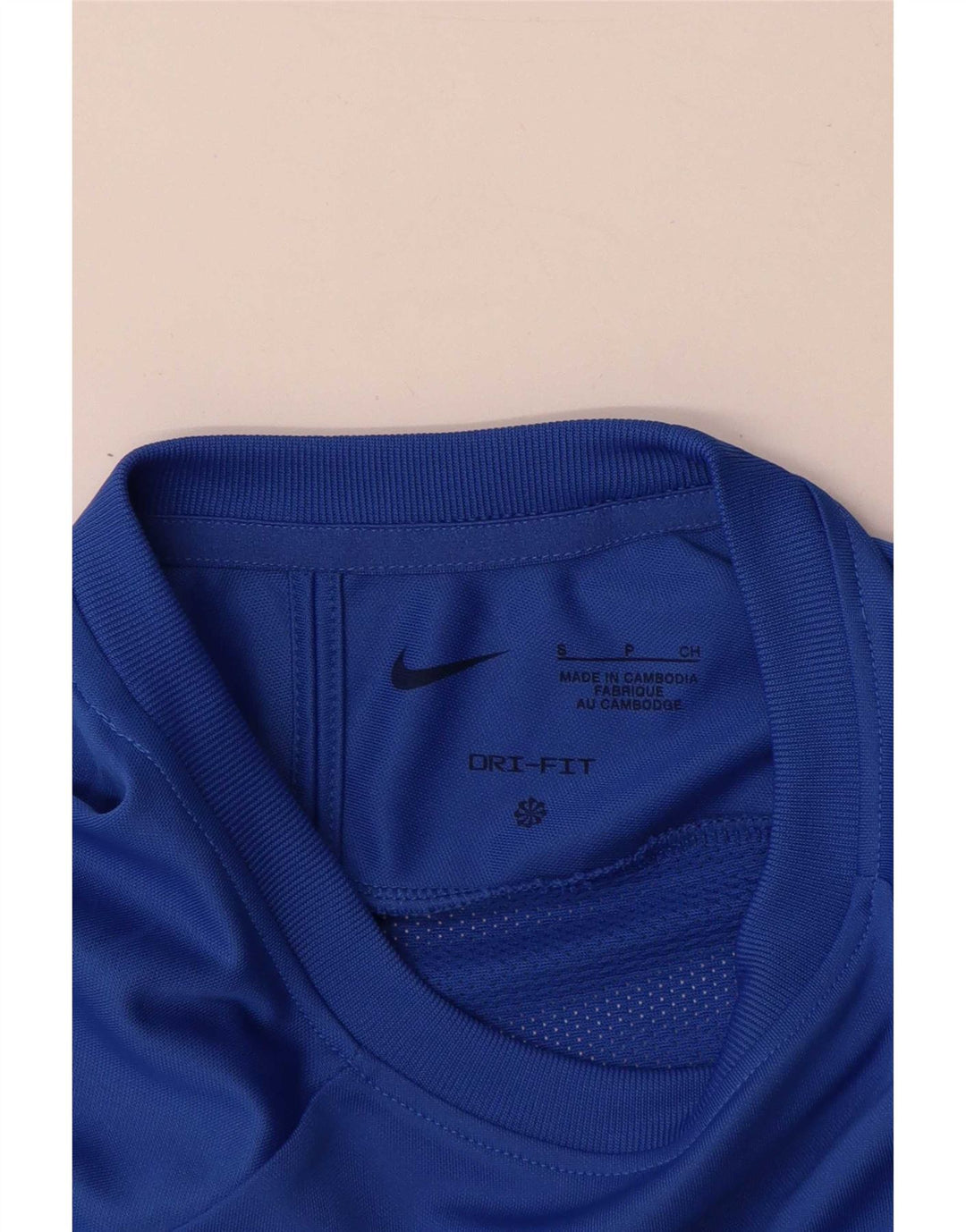 Nike Hommes Dri Fit T-Shirt Haut Petit Bleu Colorblock