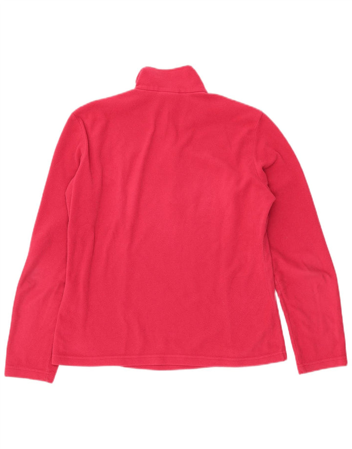 Jack Wolfskin Pull polaire à col zippé pour femme UK 12/14 Rose moyen Polyester