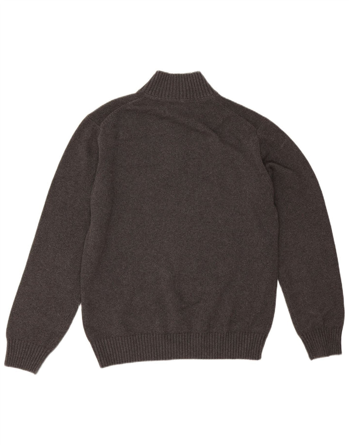 Gant Pull col zippé homme grand gris coton