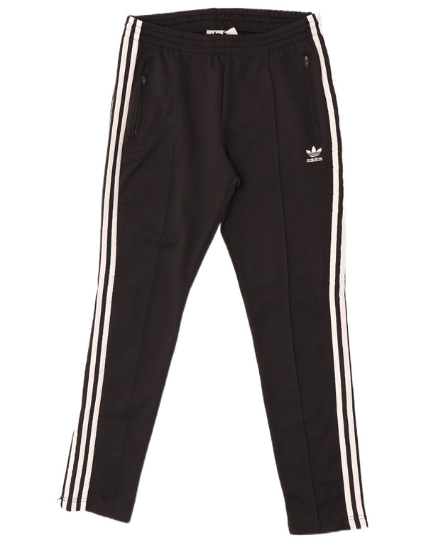 Adidas Pantalon de survêtement pour femme UK 14 Large Noir Coton