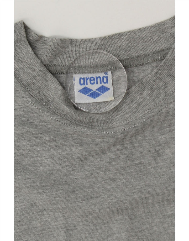 ARENA T-Shirt Graphique Homme Gris Moyen Colourblock