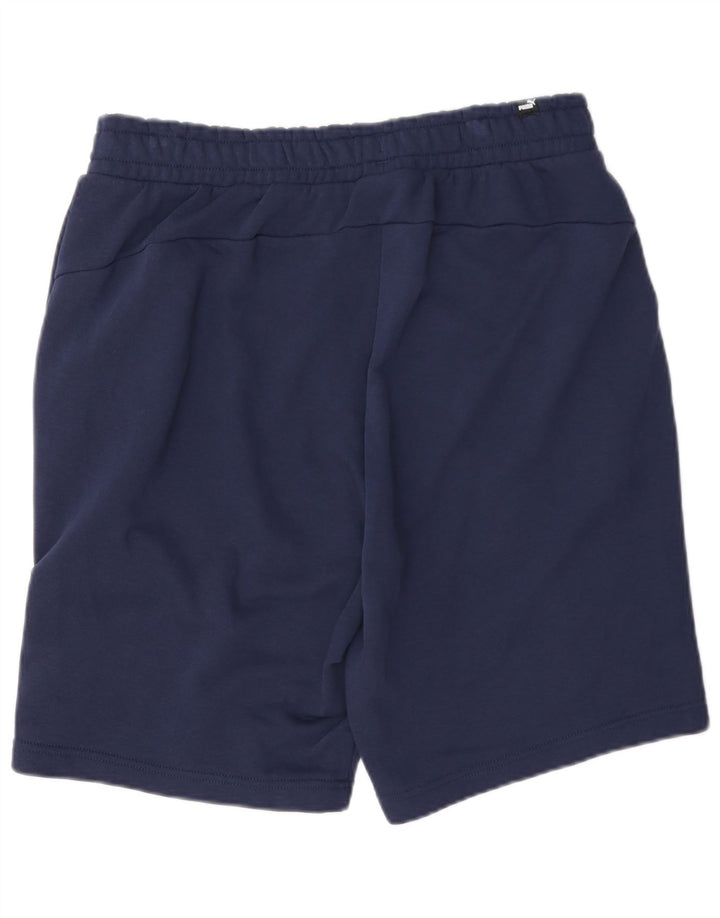 Puma Short de sport pour homme en coton bleu marine Taille L