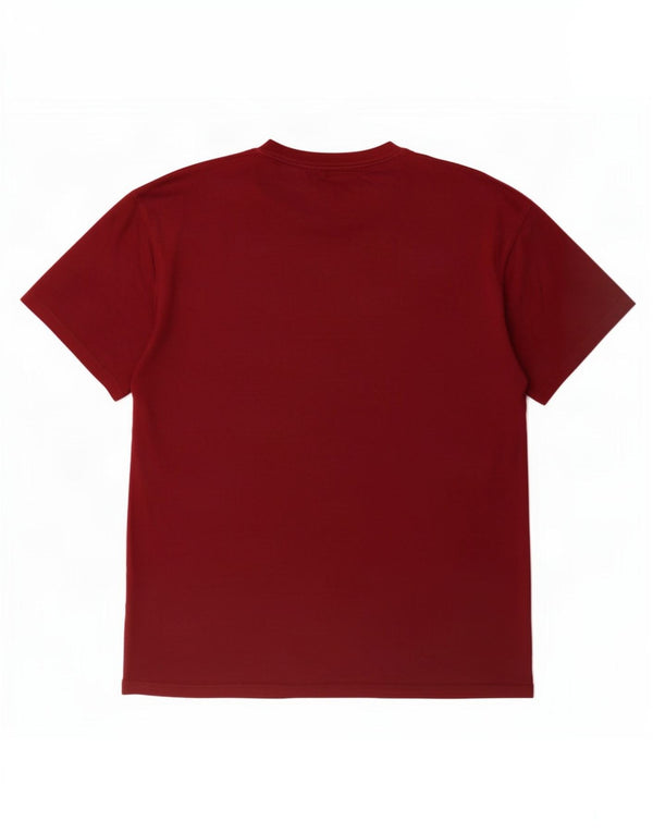 Vans Mens Graphic T-Shirt Top Large Maroon Cotton
