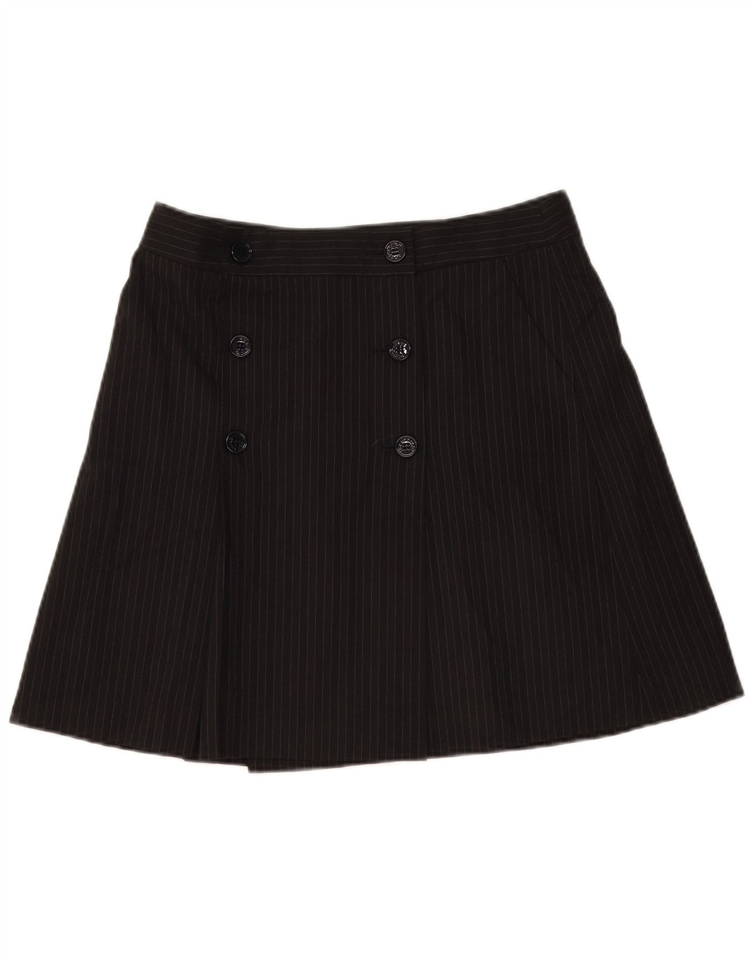 Iceberg Jupe portefeuille pour femme IT 42 Medium W32 Noir à fines rayures Polyester
