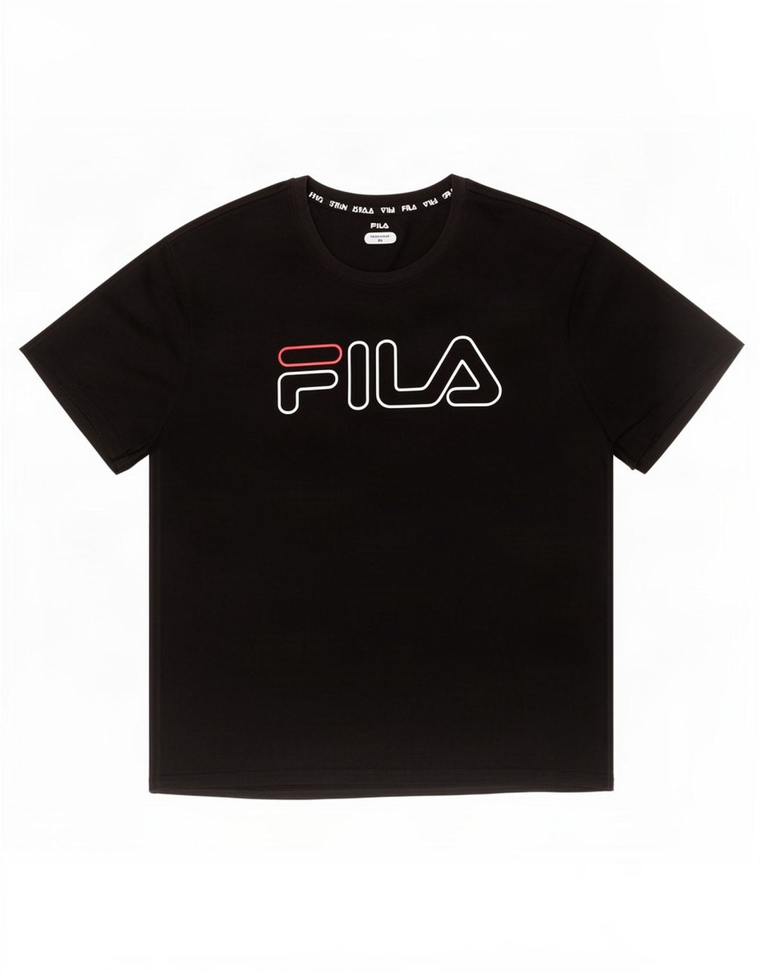 Fila T-shirt graphique pour homme 2XL Noir Polyester