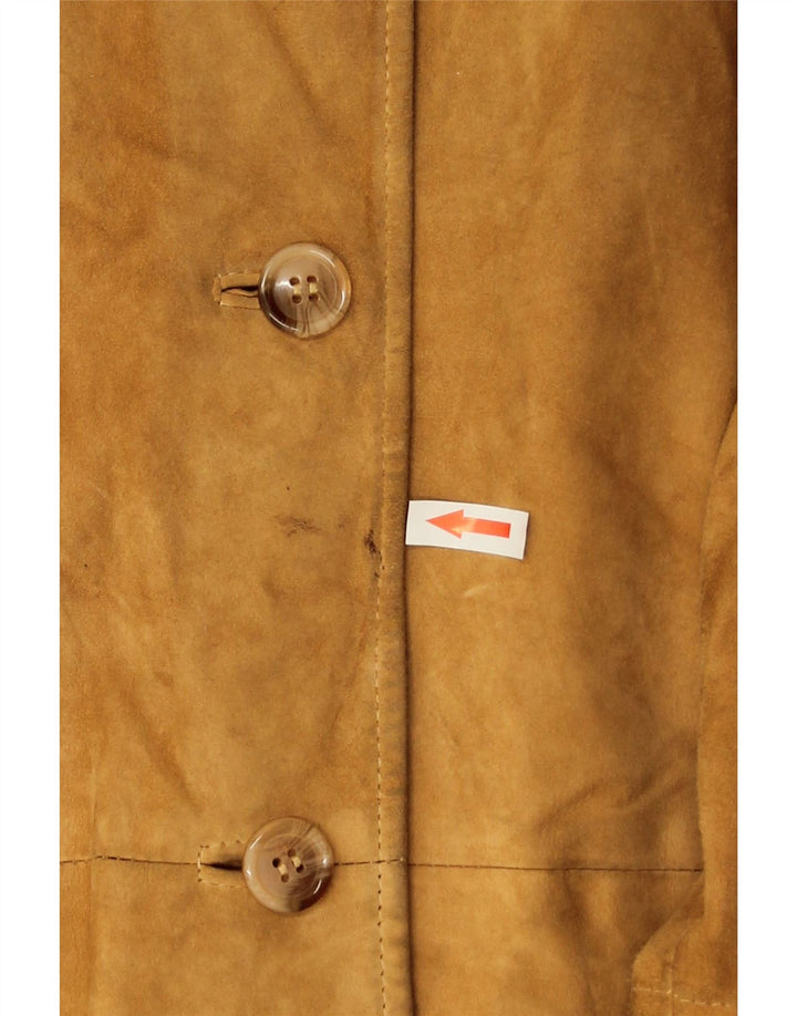 Ombraluce Veste en Daim Homme IT 46 Grand Cuir Marron