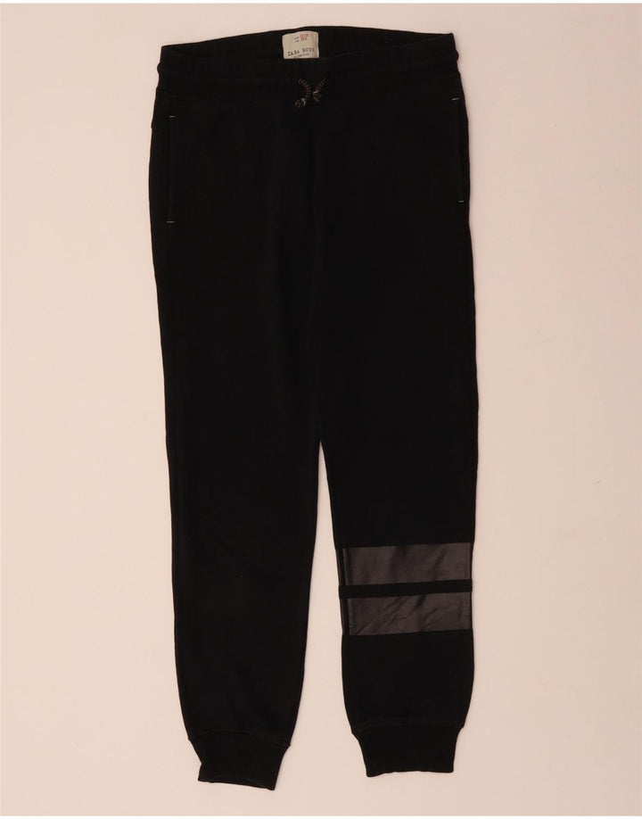 ZARA Pantalon de survêtement pour garçon 11-12 ans Noir Colourblock Coton