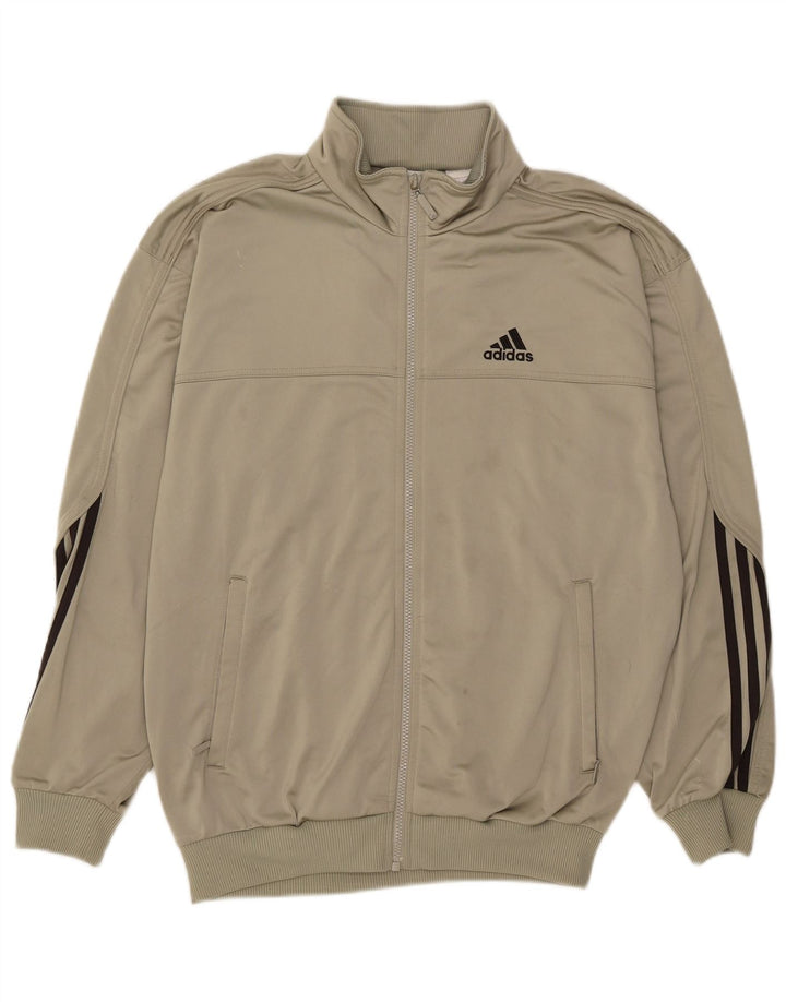Adidas Veste de survêtement pour homme UK 38/40 Kaki moyen Polyester