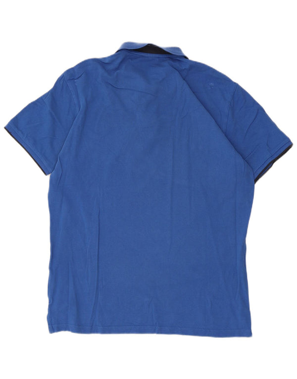 Conte of Florence Polo Homme Grand Bleu Coton