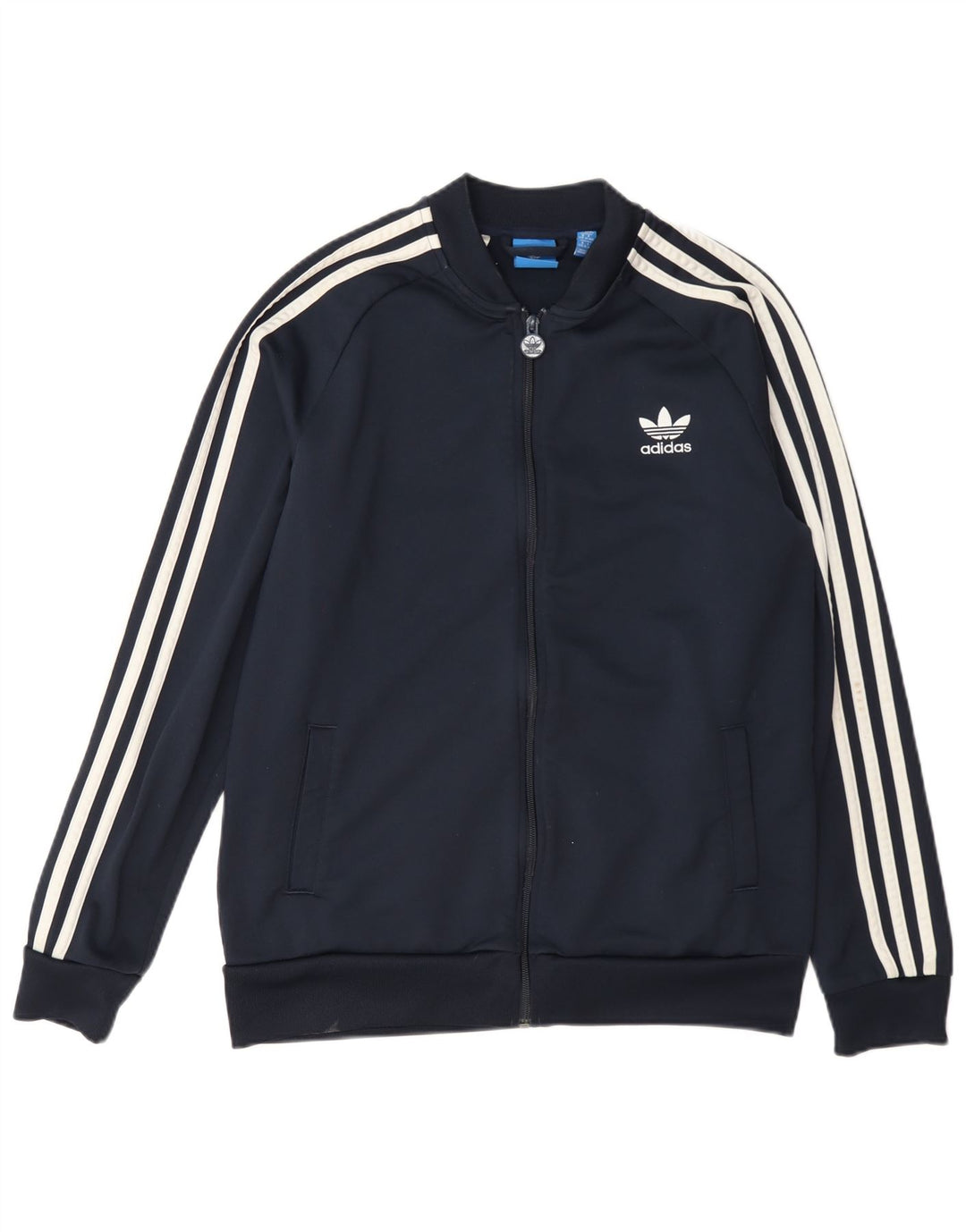Veste de survêtement Adidas Garçon 15-16 ans Bleu Marine Polyester