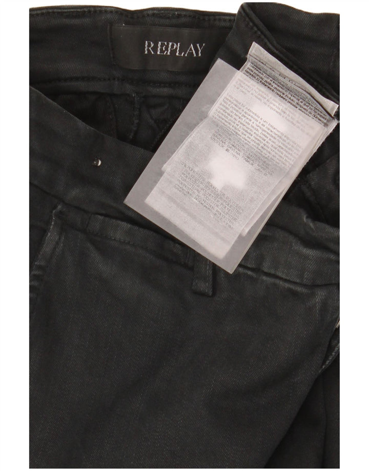 Replay Jean Slim Zeumar Homme W29 L30 Noir Coton