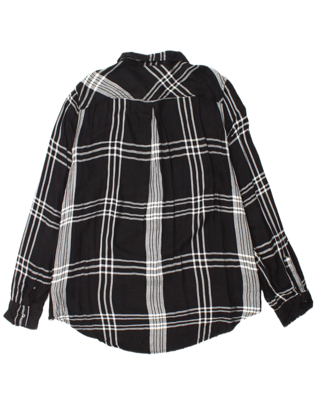 CALVIN KLEIN JEANS Chemise en flanelle pour femme UK 18 XL Rayonne à carreaux noirs