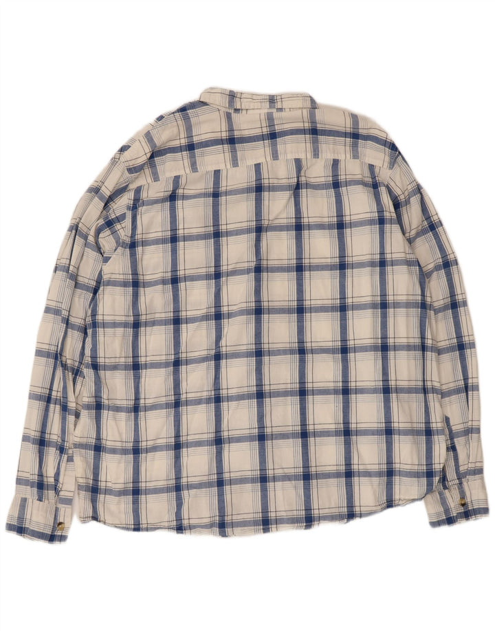 Wrangler Chemise Homme 2XL Coton à Carreaux Blanc