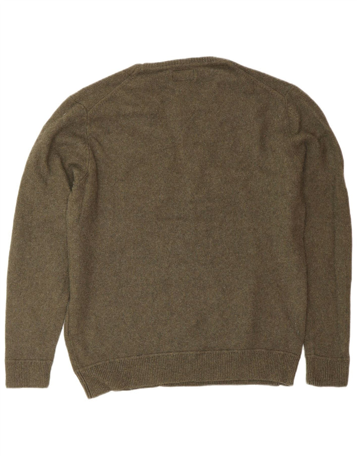 SUPERDRY Pull ras du cou pour femme UK 20 2XL Vert Laine