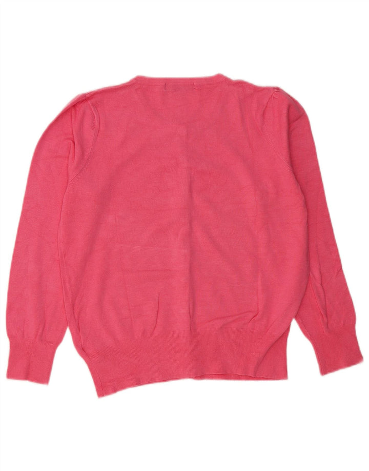 Marks & Spencer Pull Cardigan Femme UK 12 Viscose Rose Moyen