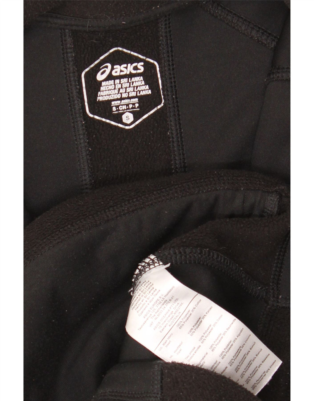 ASICS Veste polaire femme UK 10 Small Noir Polyester