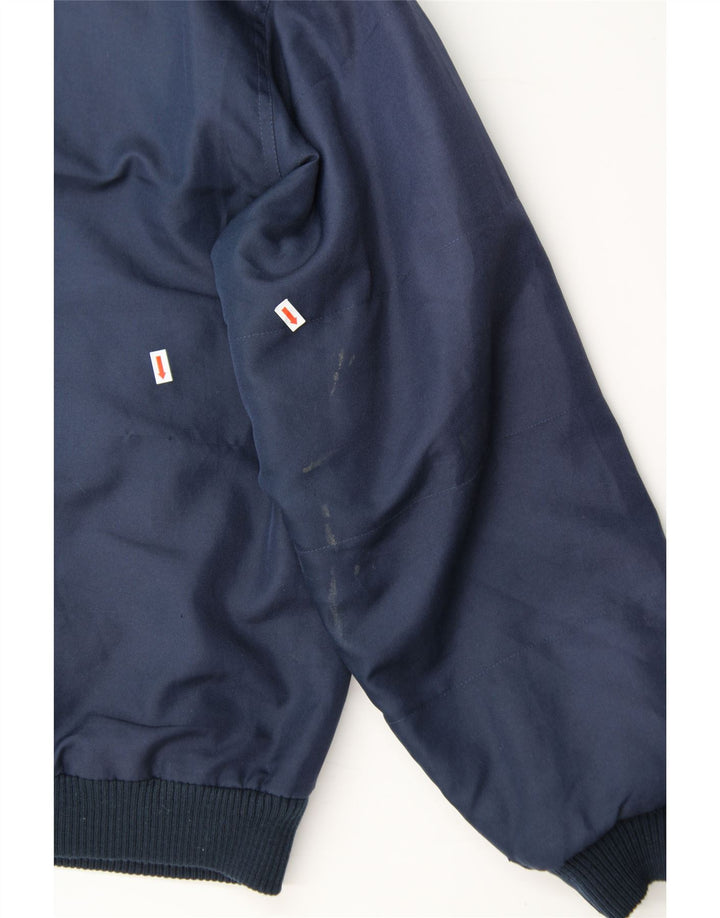 KAPPA Mens Bomber Jacket UK 44 2XL Navy Blue Polyester Vintage Kappa and Second-Hand Kappa from Messina Hembry 