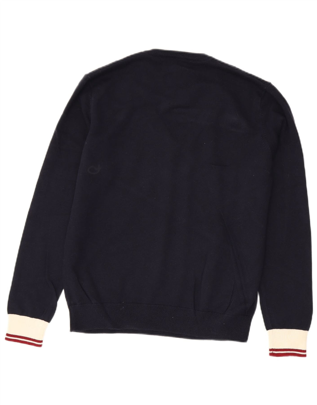 Gant Pull Col V Homme Bleu Marine Moyen Colorblock Coton