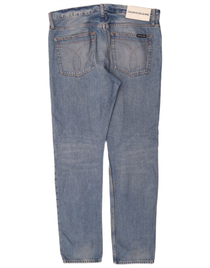 Calvin Klein Jean Slim Homme W34 L32 Bleu Coton