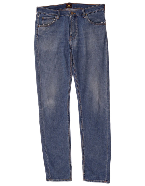 Lee Jean droit régulier pour hommes W32 L34 bleu coton