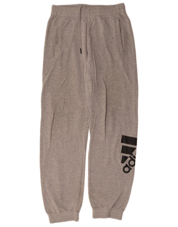 Adidas Pantalon de survêtement Climalite Graphic pour homme en coton gris Taille S