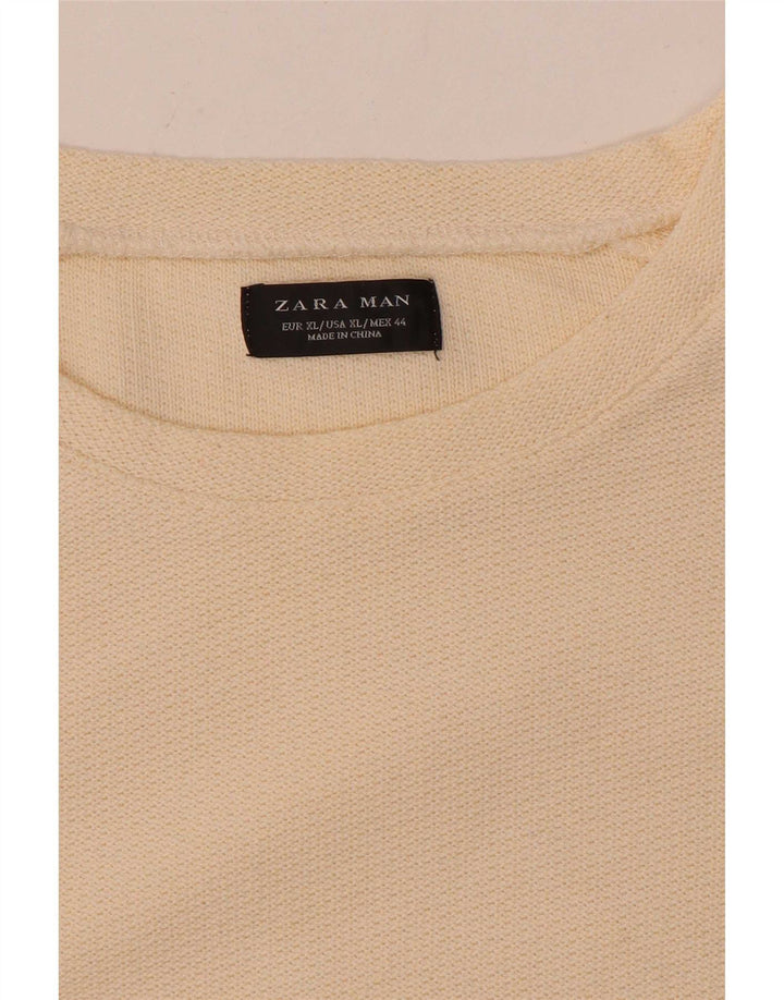 Zara Homme Top Manches Longues XL Beige