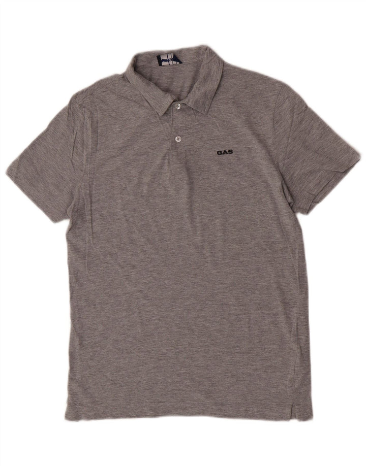 Gas Polo Homme Gris Moyen Coton