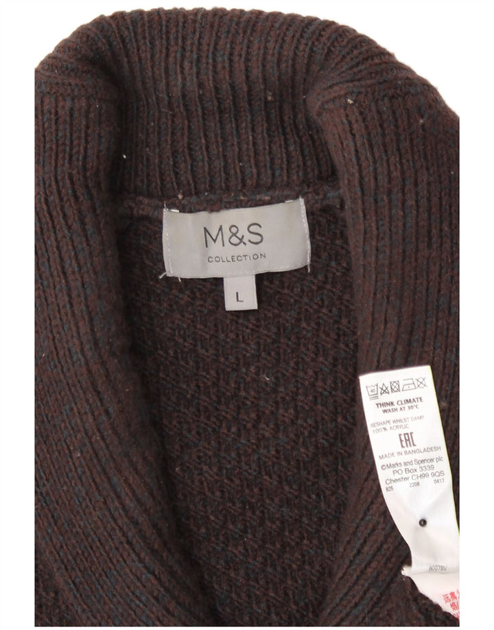 Marks & Spencer Cardigan pour homme en acrylique marron Taille L